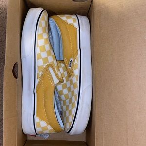 Yellow Checkered Vans